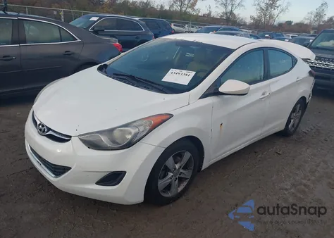 2013 Hyundai Elantra Gls z USA, uszkodzony, nr VIN 5NPDH4AE4DH360764